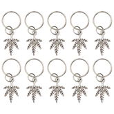 Silver Blaze It Hair Rings